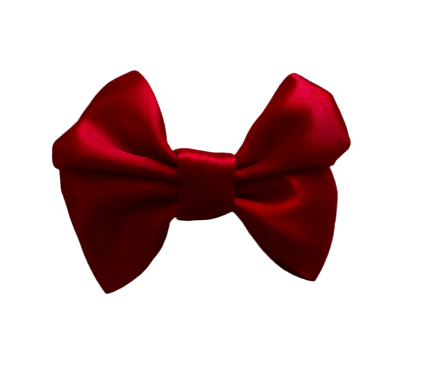 Red bow clip pair