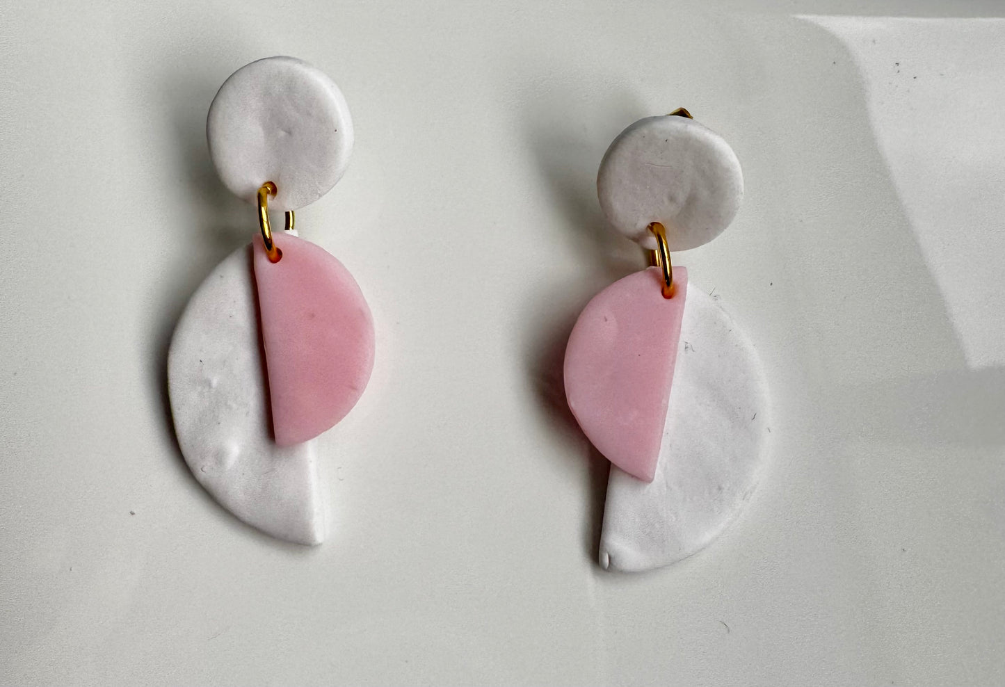 Blush Balance Polymer Clay Earrings