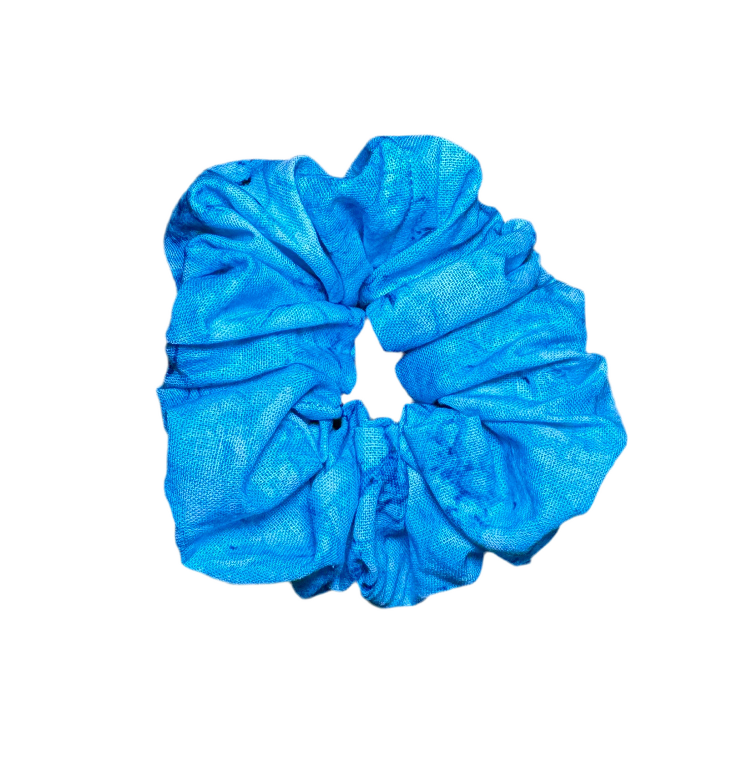 Sky Blue Marble Scrunchie
