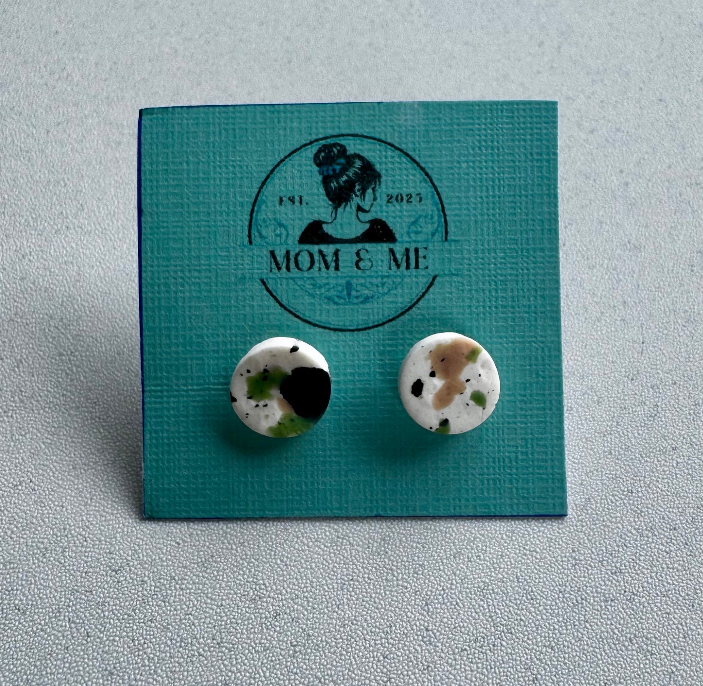 Funky Spot Polymer Clay Earrings