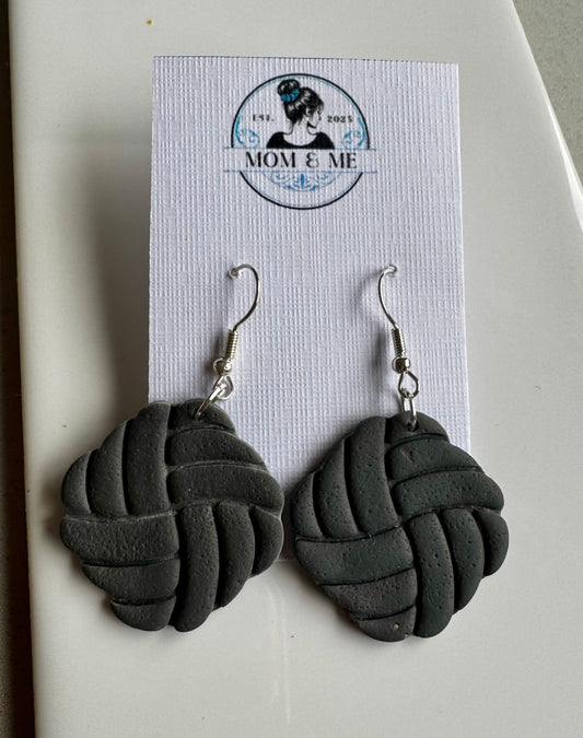 Woven Knot Polymer Clay Earrings